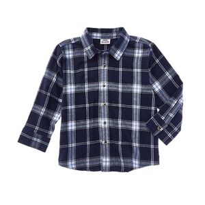 Mish Mish Foam Finger Flannel Shirt. Size: 7 in Navy & White - New